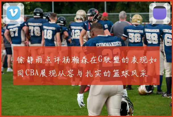徐静雨点评杨瀚森在G联盟的表现如同CBA展现从容与扎实的篮球风采